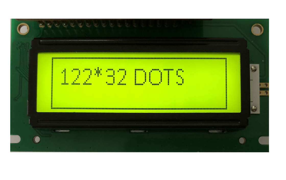 Graphic LCD Display Module 122x32 Dots COB STN Yellow-Green Transmissive Positive mode