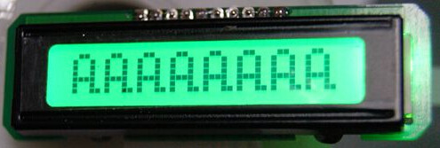 8 Characters X 1 Line Lcd Character Display Modules 0801 COB LCD Module STN Gray Mode With Emerald Backlight