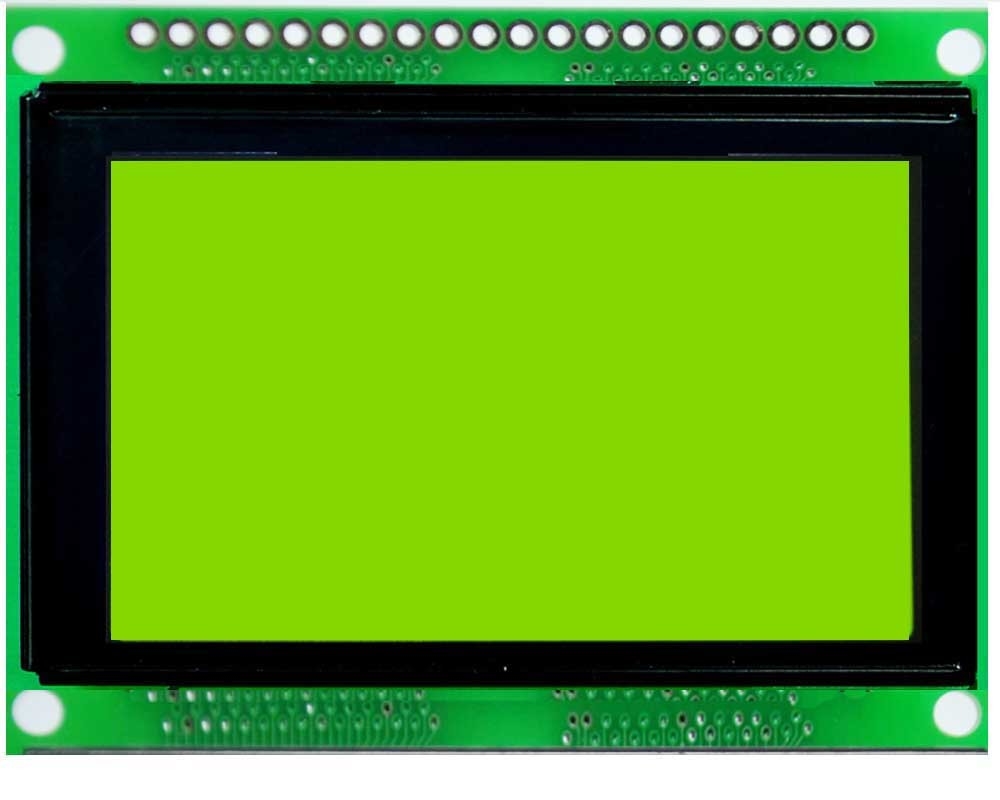 KS0108B 128x64 lcd graphic display STN Mode With Yellow Green Backlight